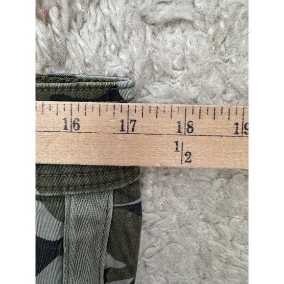 Torrid Camo utility roll up pants green classic stretchy sz 12 - Picture 8 of 8